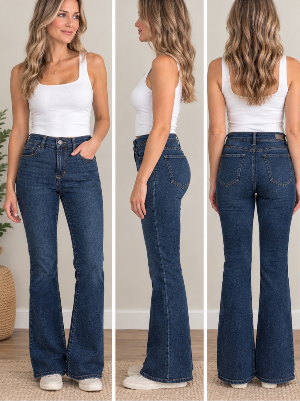 Democracy Absolution Bootcut Jeans Dark Wash High Rise Stretch Size 8 Petite